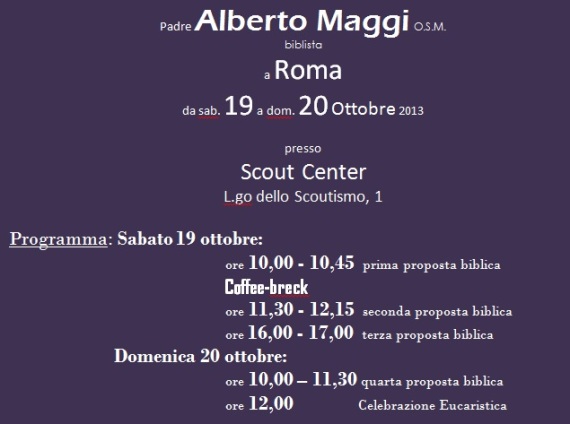 maggi a Roma 19-20 ottobre 2013